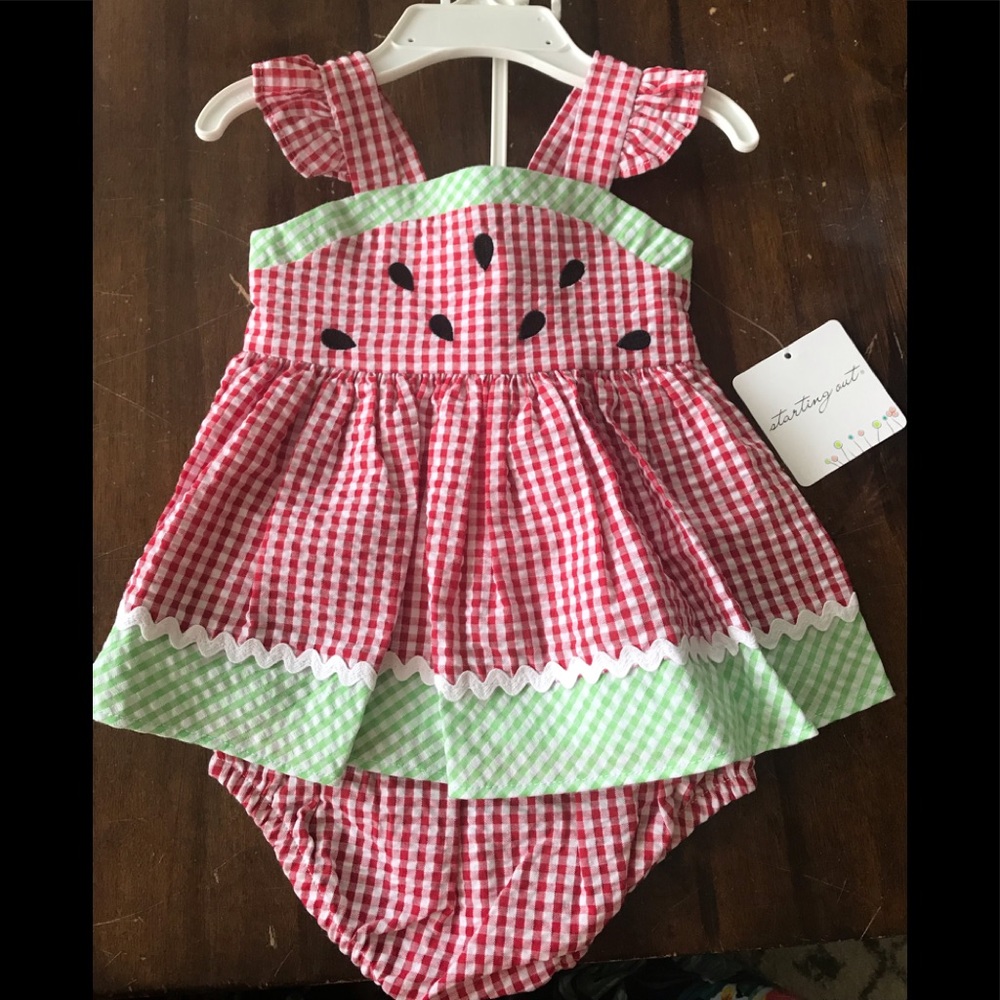 Belks baby girl Strawberry Romper
